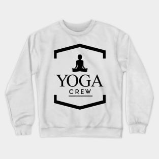 Yoga crew (black) Crewneck Sweatshirt